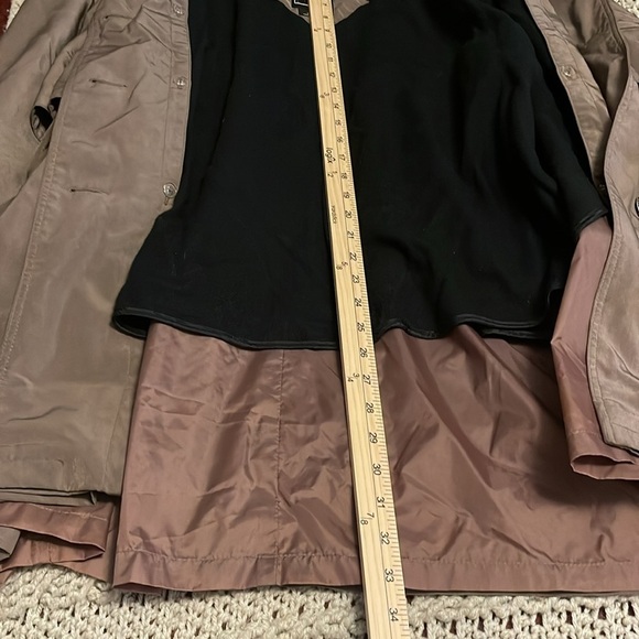 A2B hooded hip length removal lined coat, drawstring, waist women’s sz 1X Brown - Picture 13 of 16